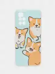 Светло-оранжевый чехол на Xiaomi Redmi 10 / Сяоми Редми 10 прозрачный, с рисунком, защита камеры