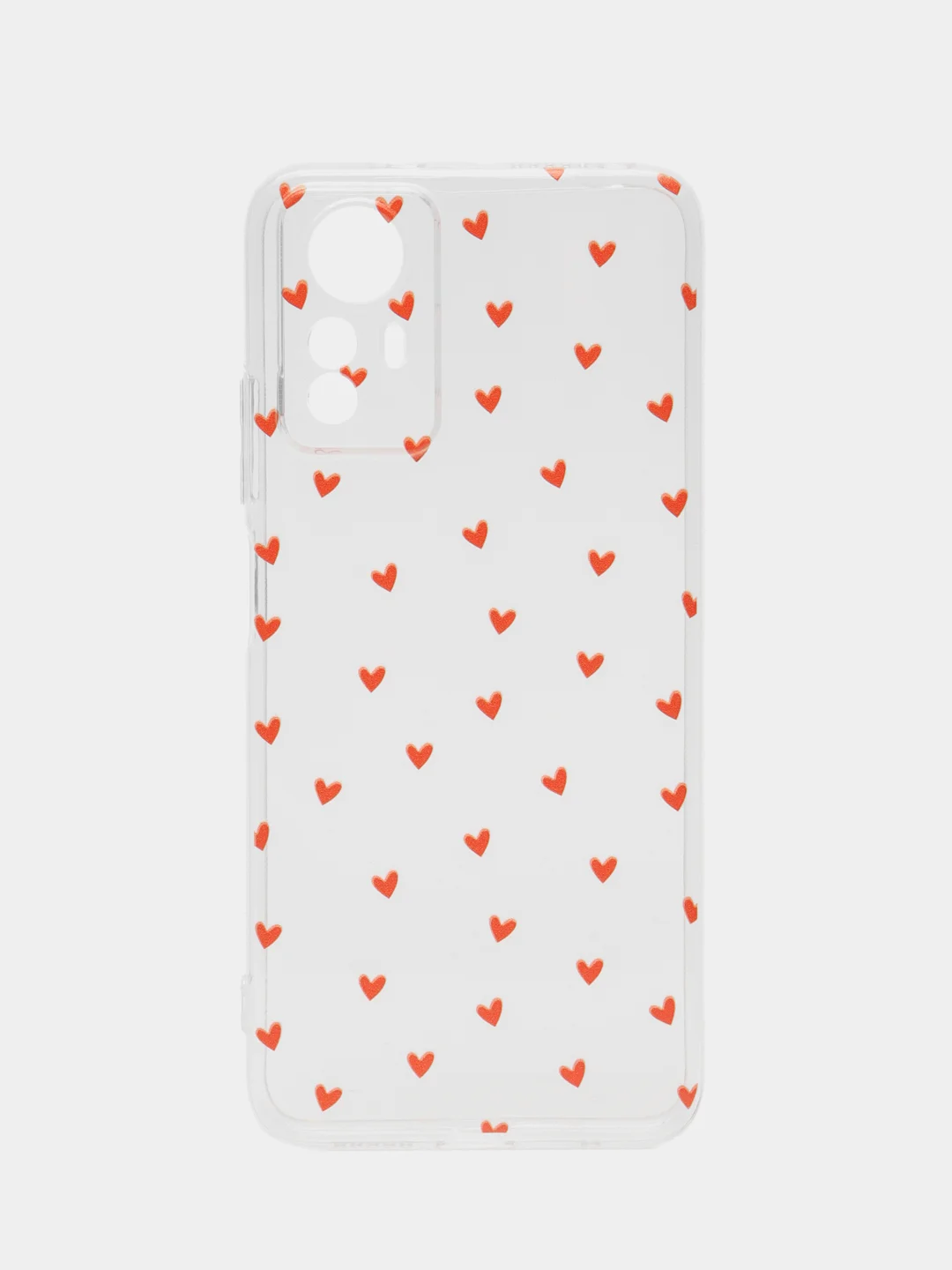 Коралловый меланж чехол на Xiaomi Redmi Note 12S / Сяоми Редми Нот 12S прозрачный, с рисунком, защита камеры