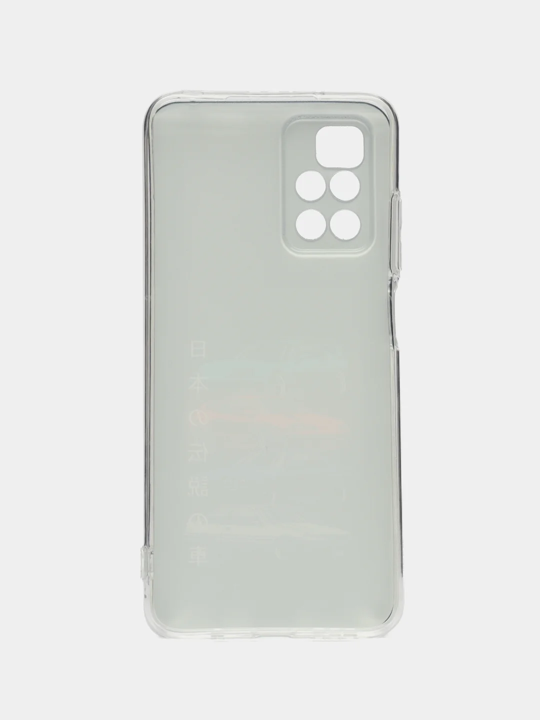 Хром чехол на Xiaomi Redmi 10 / Сяоми Редми 10 прозрачный, с рисунком, защита камеры