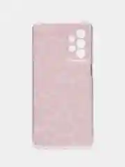 Пурпурный чехол на Samsung Galaxy A23 / Самсунг А23 прозрачный, с рисунком, защита камеры