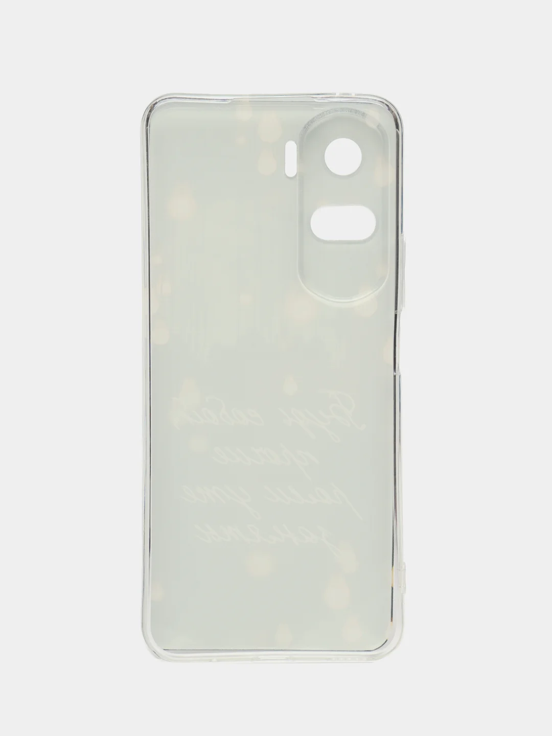 Серый силиконовый чехол на Honor 90 Lite / Хонор 90 Лайт прозрачный, с рисунком, защита камеры