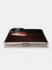 Фиолетовый силиконовый чехол на Honor 90 / Хонор 90 прозрачный, с рисунком, защита камеры