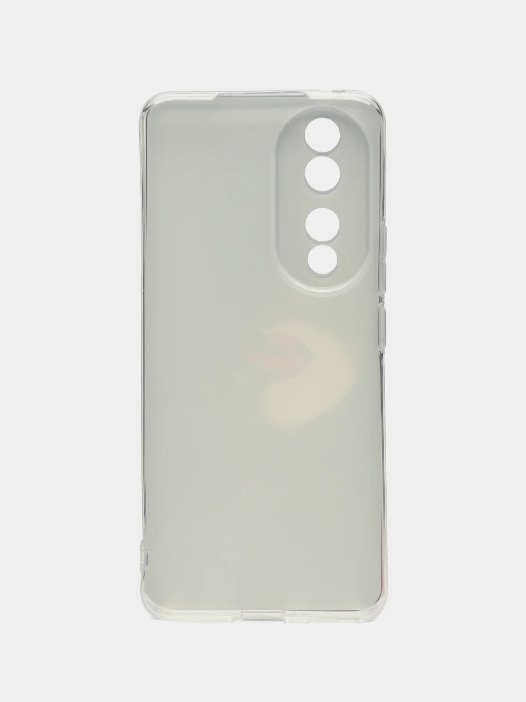 Фиолетовый силиконовый чехол на Honor 90 / Хонор 90 прозрачный, с рисунком, защита камеры