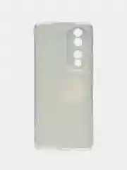 Фиолетовый силиконовый чехол на Honor 90 / Хонор 90 прозрачный, с рисунком, защита камеры