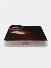 Фиолетовый силиконовый чехол на Honor 90 Lite / Хонор 90 Лайт прозрачный, с рисунком, защита камеры