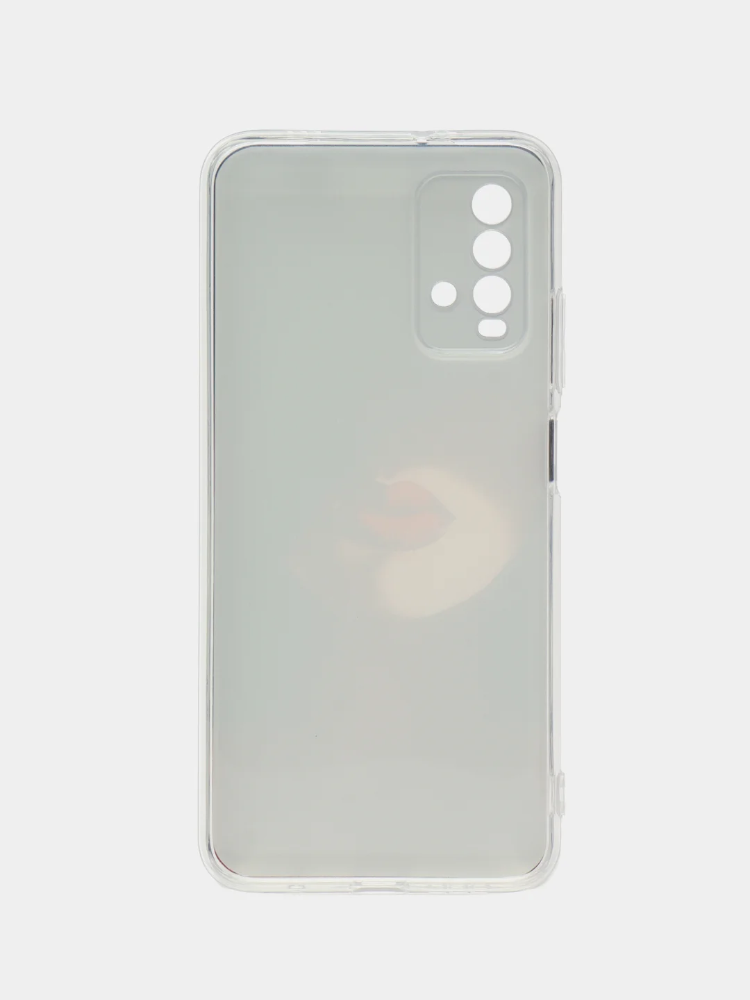 Фиолетовый силиконовый чехол на Xiaomi Redmi 9T / Редми 9Т прозрачный, с рисунком, защита камеры