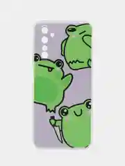 Лавандовый силиконовый чехол на Realme 6 Pro / Реалми 6 Про прозрачный, с рисунком, защита камеры