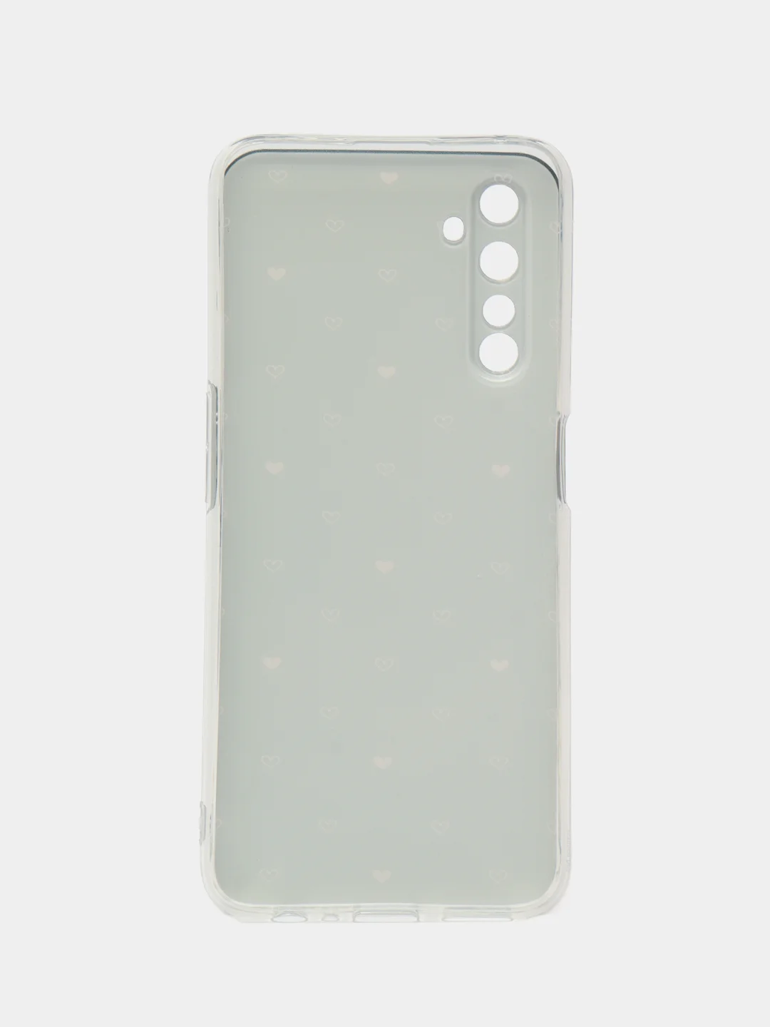 Черный силиконовый чехол на Realme 6 Pro / Реалми 6 Про прозрачный, с рисунком, защита камеры