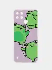 Лавандовый чехол на Oppo Realme C21Y/C25Y / Реалми C21Y/C25Y прозрачный, с рисунком, защита камеры
