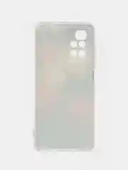 Кораллово-розовый чехол на Xiaomi Redmi 10 / Сяоми Редми 10 прозрачный, с рисунком, защита камеры