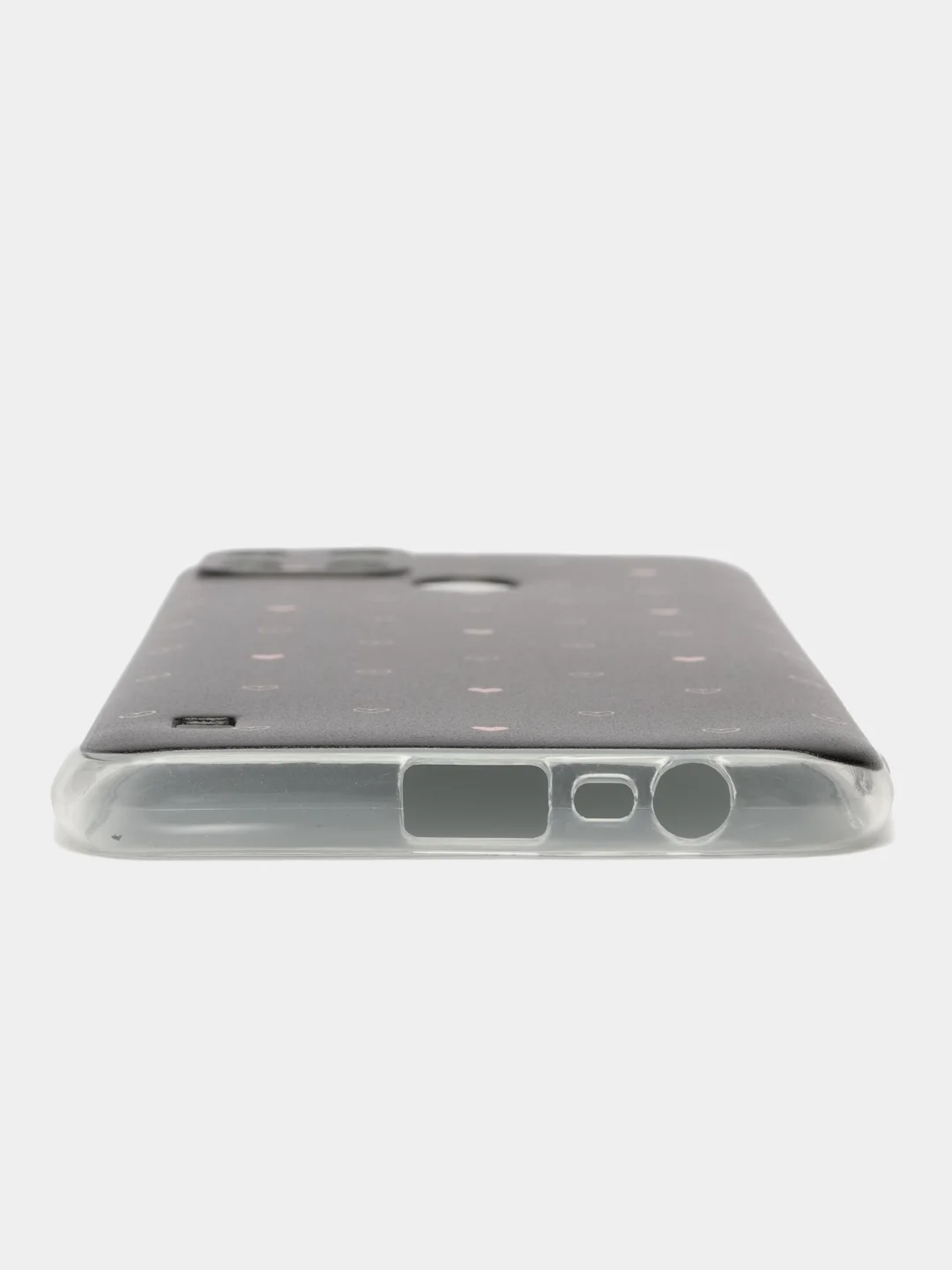 Черный чехол на Oppo Realme C21Y/C25Y / Реалми C21Y/C25Y прозрачный, с рисунком, защита камеры