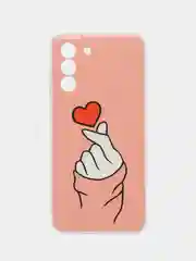 Коралловый чехол на Samsung Galaxy S21 FE 5G / Самсунг S21 FE прозрачный, с рисунком, защита камеры