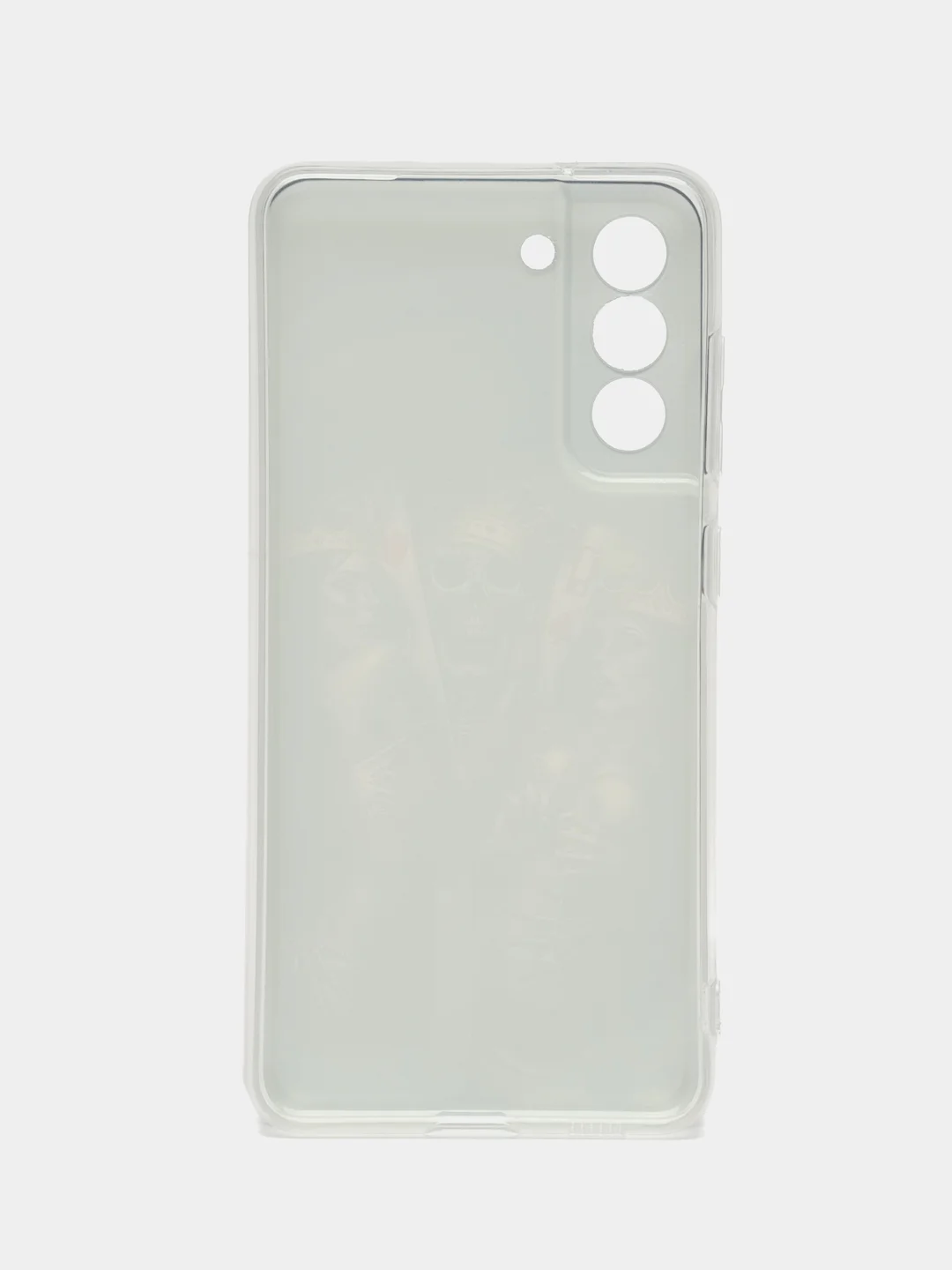 Оливковый чехол на Samsung Galaxy S21 FE 5G / Самсунг S21 FE прозрачный, с рисунком, защита камеры