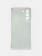 Синий чехол на Samsung Galaxy S21 FE 5G / Самсунг S21 FE прозрачный, с рисунком, защита камеры