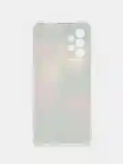 Кораллово-розовый чехол на Samsung Galaxy A23 / Самсунг А23 прозрачный, с рисунком, защита камеры