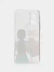 Сиреневый силиконовый чехол на Honor 90 Lite / Хонор 90 Лайт прозрачный, с рисунком, защита камеры