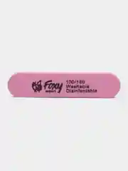 Розовый двухсторонний Баф, овал, для ногтей, 100/180, Foxy Expert