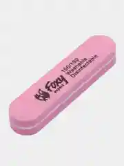 Розовый двухсторонний Баф, овал, для ногтей, 100/180, Foxy Expert