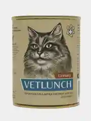 Влажный корм для кошек Vetlunch Urinary профилактика мочекаменной болезни консервы 340гр