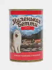 Влажный корм для собак Миленькая Бетти Аляска Нежная телятина с индейкой в желе 400гр