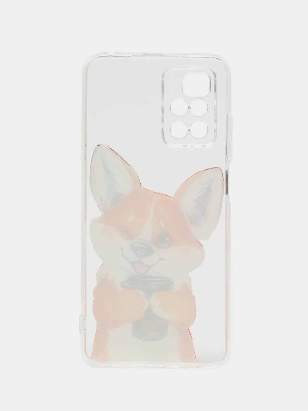 Бронзовый чехол на Xiaomi Redmi 10 / Сяоми Редми 10 прозрачный, с рисунком, защита камеры