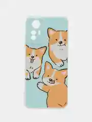 Светло-оранжевый чехол на Xiaomi Redmi Note 12S / Сяоми Редми Нот 12S прозрачный, с рисунком, защита камеры