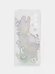 Конфетный чехол на Samsung Galaxy A23 / Самсунг А23 прозрачный, с рисунком, защита камеры