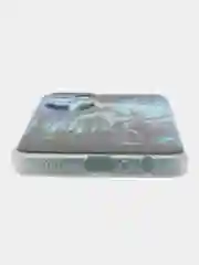 Серый чехол на Samsung Galaxy A23 / Самсунг А23 прозрачный, с рисунком, защита камеры