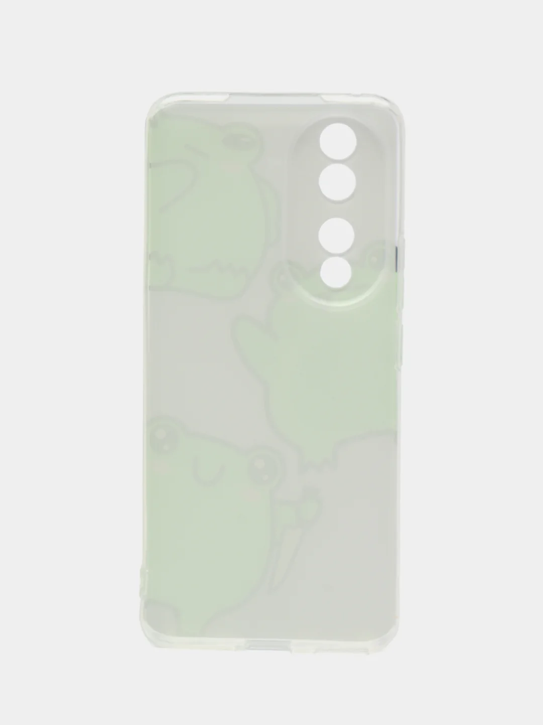 Лавандовый силиконовый чехол на Honor 90 / Хонор 90 прозрачный, с рисунком, защита камеры