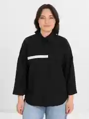 Черный женская рубашка