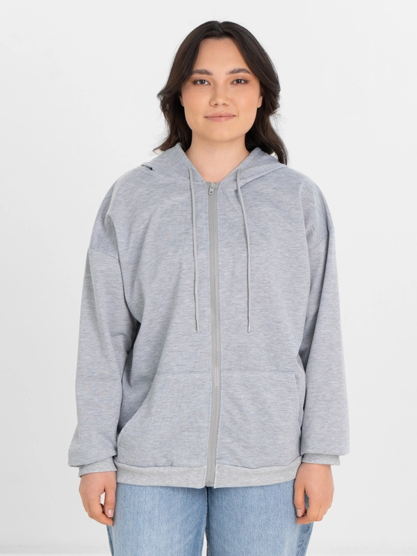 TrendD / Худи женское серое Unisex L