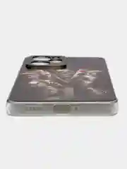 Оливковый чехол на Poco X5 Pro 5G / Сяоми Поко X5 Про 5G прозрачный, с рисунком, защита камеры