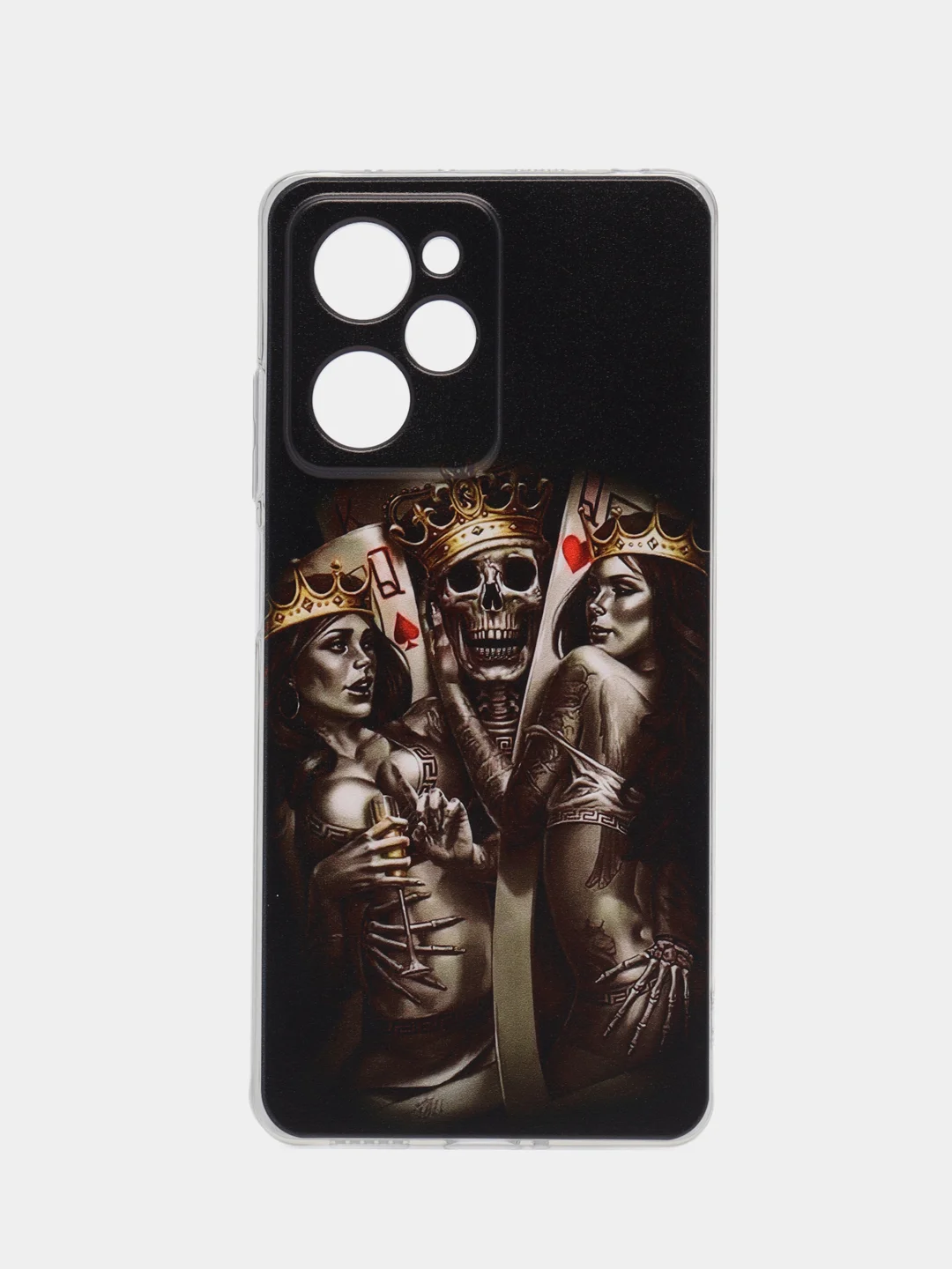 Оливковый чехол на Poco X5 Pro 5G / Сяоми Поко X5 Про 5G прозрачный, с рисунком, защита камеры