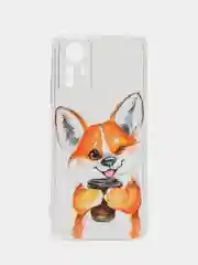 Бронзовый чехол на Xiaomi Redmi Note 12S / Сяоми Редми Нот 12S прозрачный, с рисунком, защита камеры
