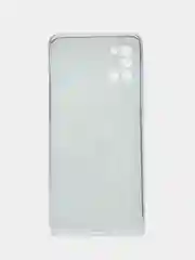 Синий чехол на Samsung Galaxy A31 / Самсунг А 31 прозрачный, с рисунком, защита камеры
