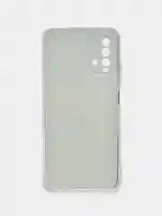 Оливковый силиконовый чехол на Xiaomi Redmi 9T / Редми 9Т прозрачный, с рисунком, защита камеры