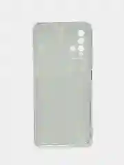 Серый силиконовый чехол на Xiaomi Redmi 9T / Редми 9Т прозрачный, с рисунком, защита камеры