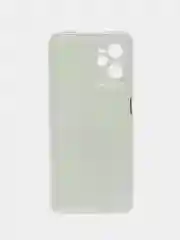 Лавандовый силиконовый чехол на Realme C35 / Реалми С35 прозрачный, с рисунком, защита камеры