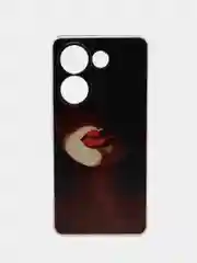 Фиолетовый чехол на Tecno Camon 20/20 Pro 4G / Текно Камон 20/20 Про 4G прозрачный, с рисунком