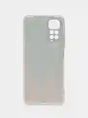 Оранжевый чехол на Redmi Note 11 4G Global/11S / Редми Ноут 11 Global/11S прозрачный, с рисунком