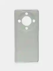 Хром силиконовый чехол на Honor X9A / Хонор X9A прозрачный, с рисунком, защита камеры
