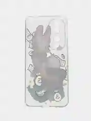Конфетный силиконовый чехол на Honor 90 / Хонор 90 прозрачный, с рисунком, защита камеры