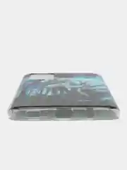 Синий чехол на Samsung Galaxy A71 4G / Самсунг А71 4G прозрачный, с рисунком, защита камеры