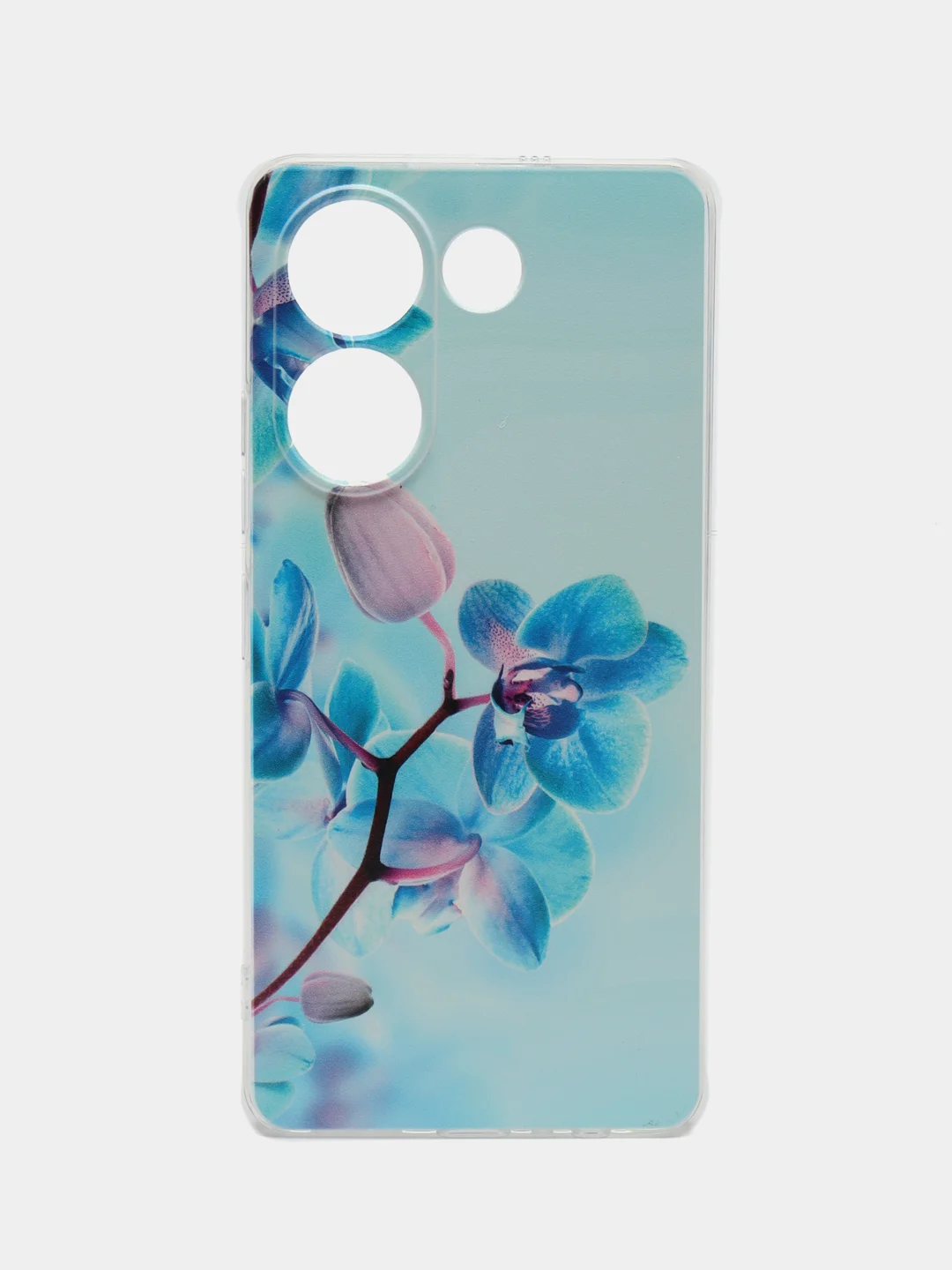 Лазурный чехол на Tecno Camon 20/20 Pro 4G / Текно Камон 20/20 Про 4G прозрачный, с рисунком