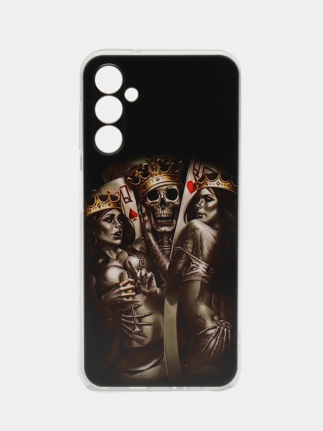 Оливковый чехол на Samsung Galaxy A14 4G / Галакси A14 4G прозрачный, с рисунком, защита камеры