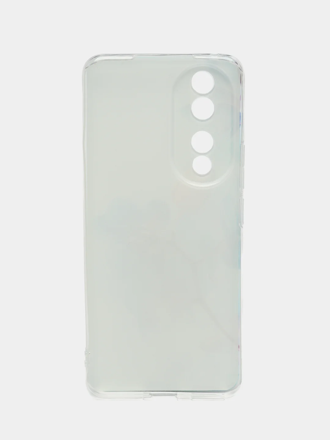 Лазурный силиконовый чехол на Honor 90 / Хонор 90 прозрачный, с рисунком, защита камеры