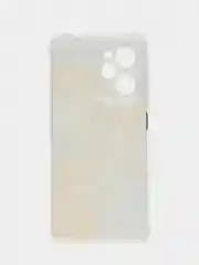 Светло-оранжевый чехол на Poco X5 Pro 5G / Сяоми Поко X5 Про 5G прозрачный, с рисунком, защита камеры