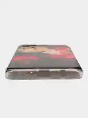 Кораллово-розовый чехол на Samsung Galaxy A31 / Самсунг А 31 прозрачный, с рисунком, защита камеры