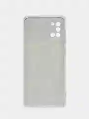 Оливковый чехол на Samsung Galaxy A31 / Самсунг А 31 прозрачный, с рисунком, защита камеры