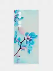 Лазурный силиконовый чехол на Honor 70 / Хонор 70 прозрачный, с рисунком, защита камеры